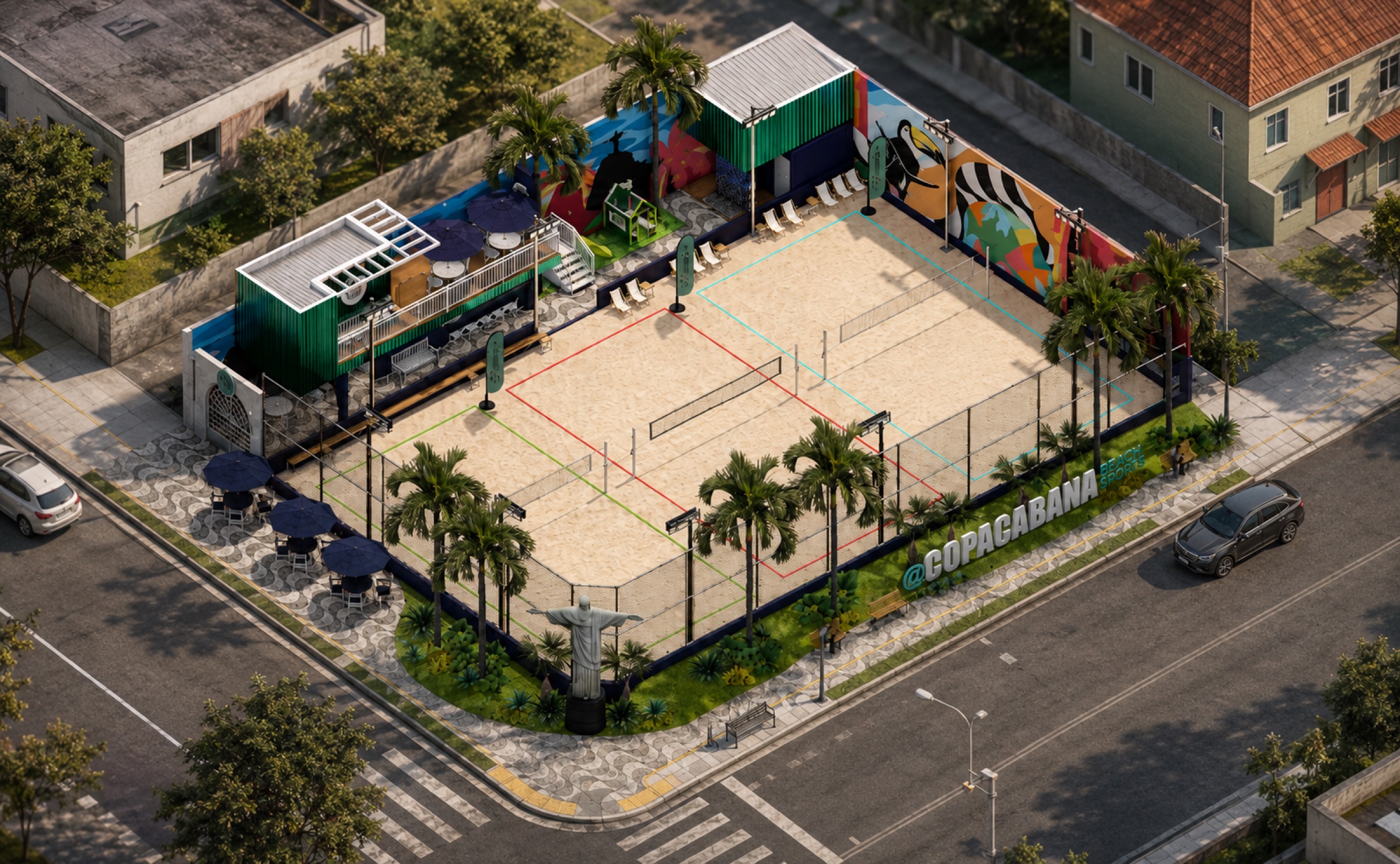 Copacabana Beach Tênis — detalhe